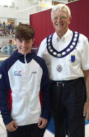 Regional President Bob Holman with Euan McCabe
