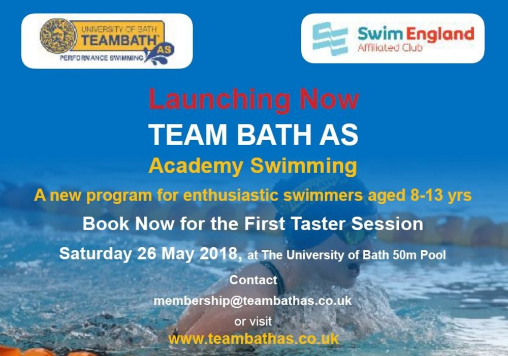 Taster Day for New Team Bath AS Academy Swim England South West
